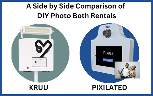 A Side by Side Comparison of  DIY Photo Both Rentals - Pixilated