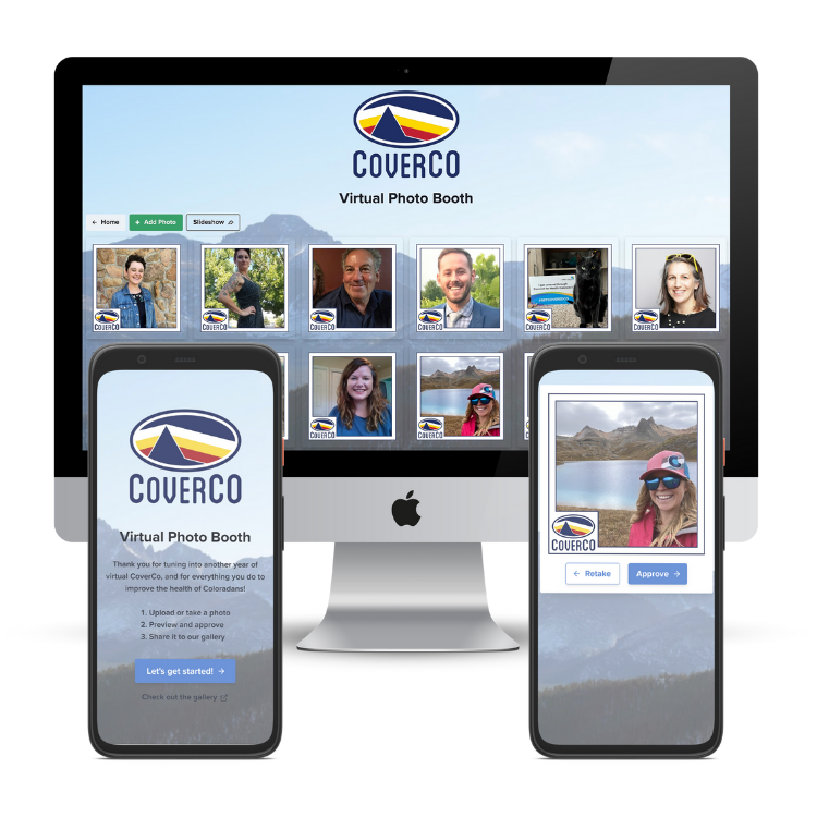 Custom Virtual Photo Booth App Screenshots