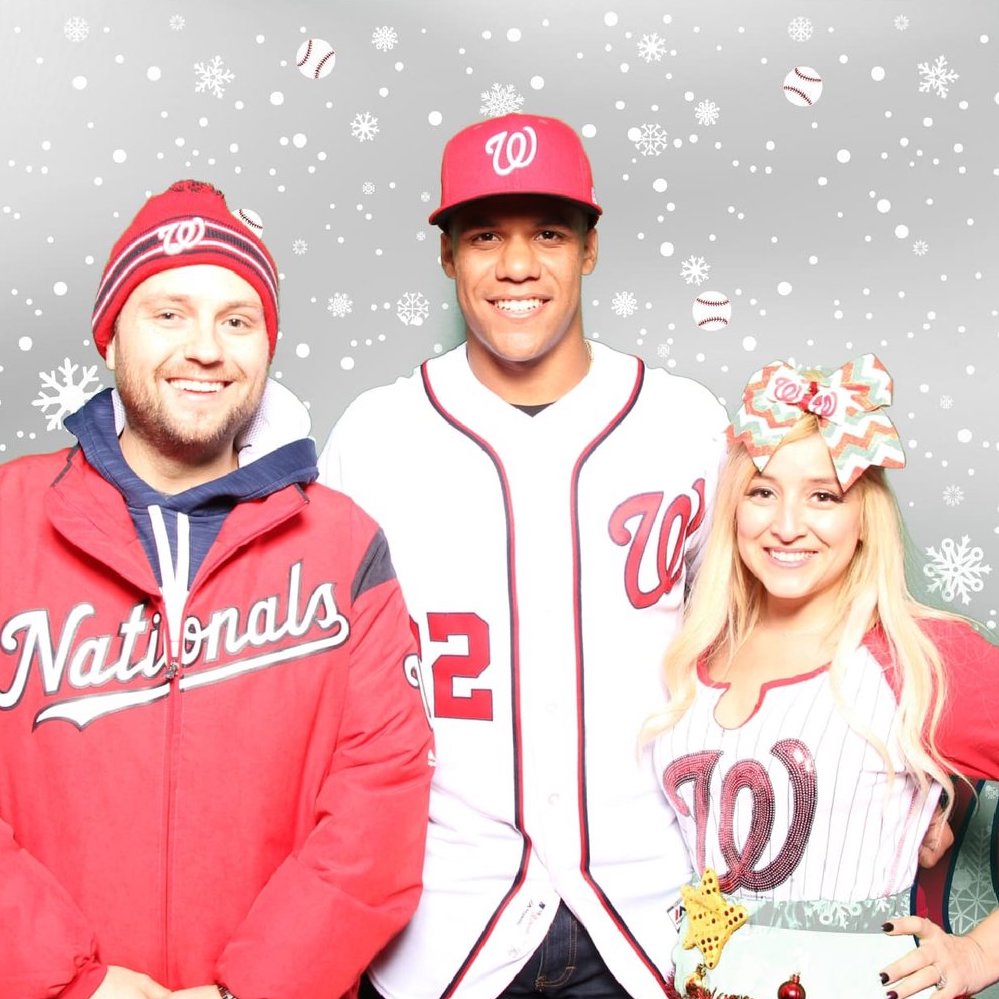 Holiday Photo Booth at a Washington Nationals Game in DC