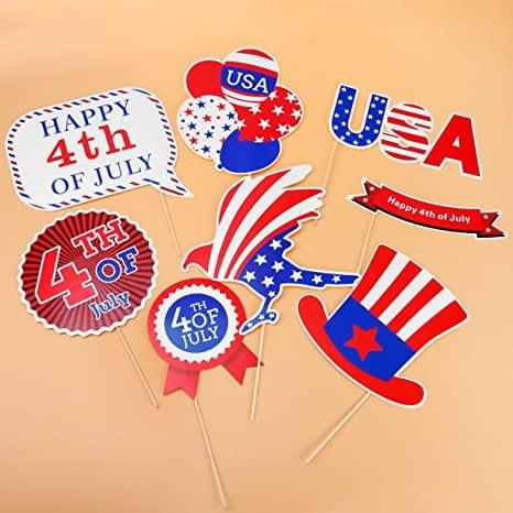 4th of July Photo Booth Props - Pixilated