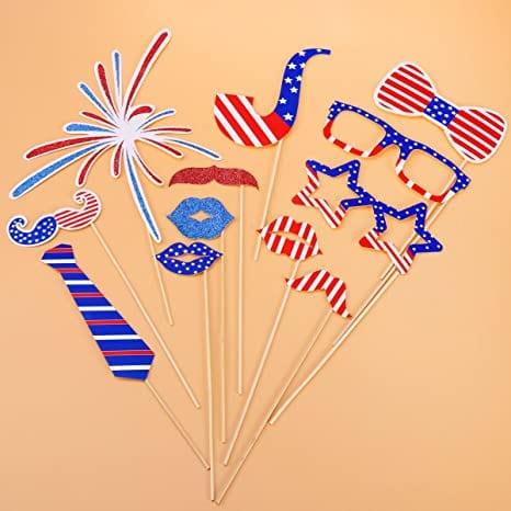 4th of July Photo Booth Props - Pixilated