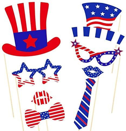 4th of July Photo Booth Props - Pixilated