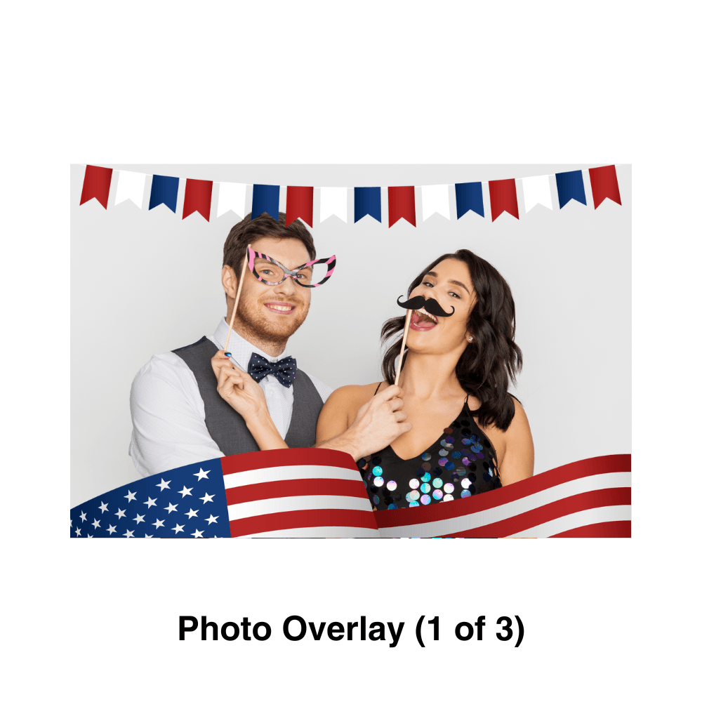 4th of July Photo Booth Theme - Pixilated