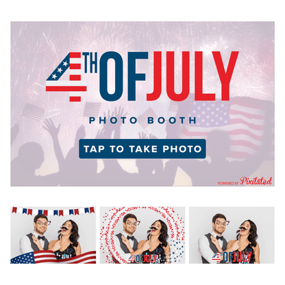 4th of July Photo Booth Theme - Pixilated
