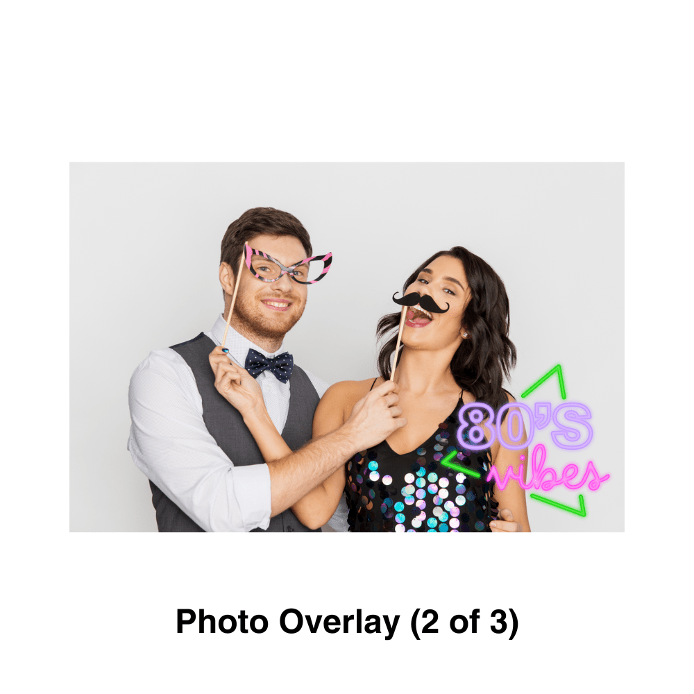 80's Vibes Photo Booth Theme - Pixilated