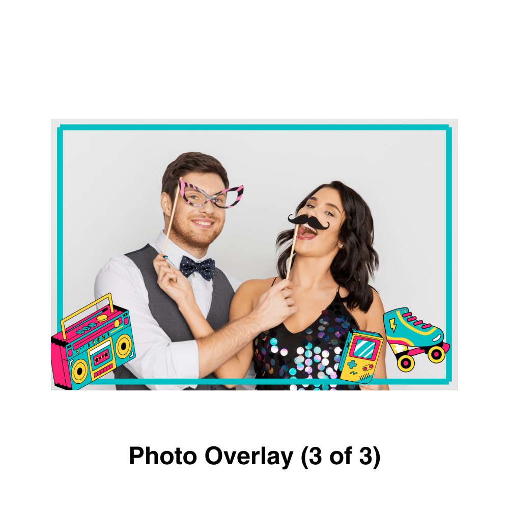 90's Photo Booth Theme - Pixilated