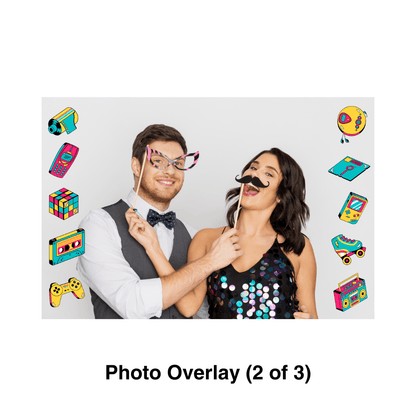 90's Photo Booth Theme - Pixilated
