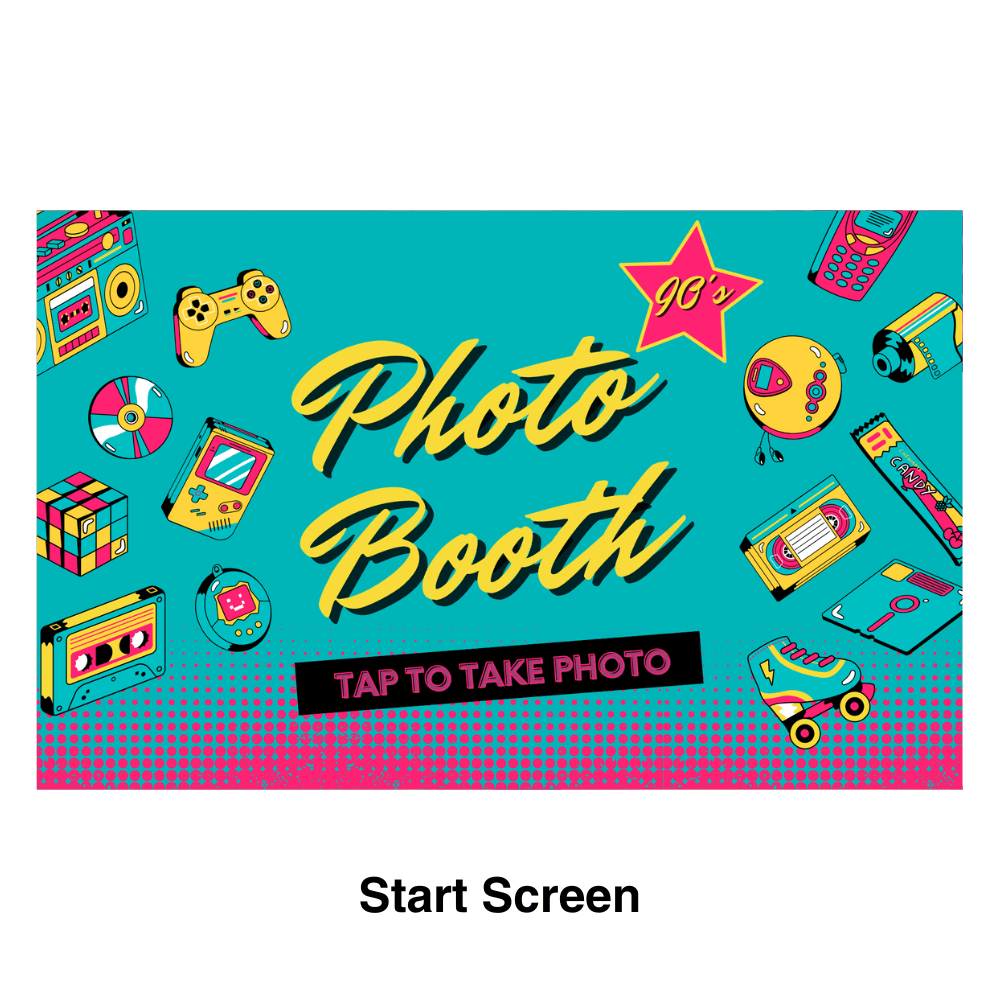 90's Photo Booth Theme - Pixilated