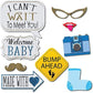 Baby Shower Boy Photo Booth Props - Pixilated