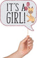 Baby Shower Girl Photo Booth Props - Pixilated