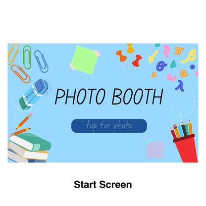 Back to School Photo Booth Theme - Pixilated