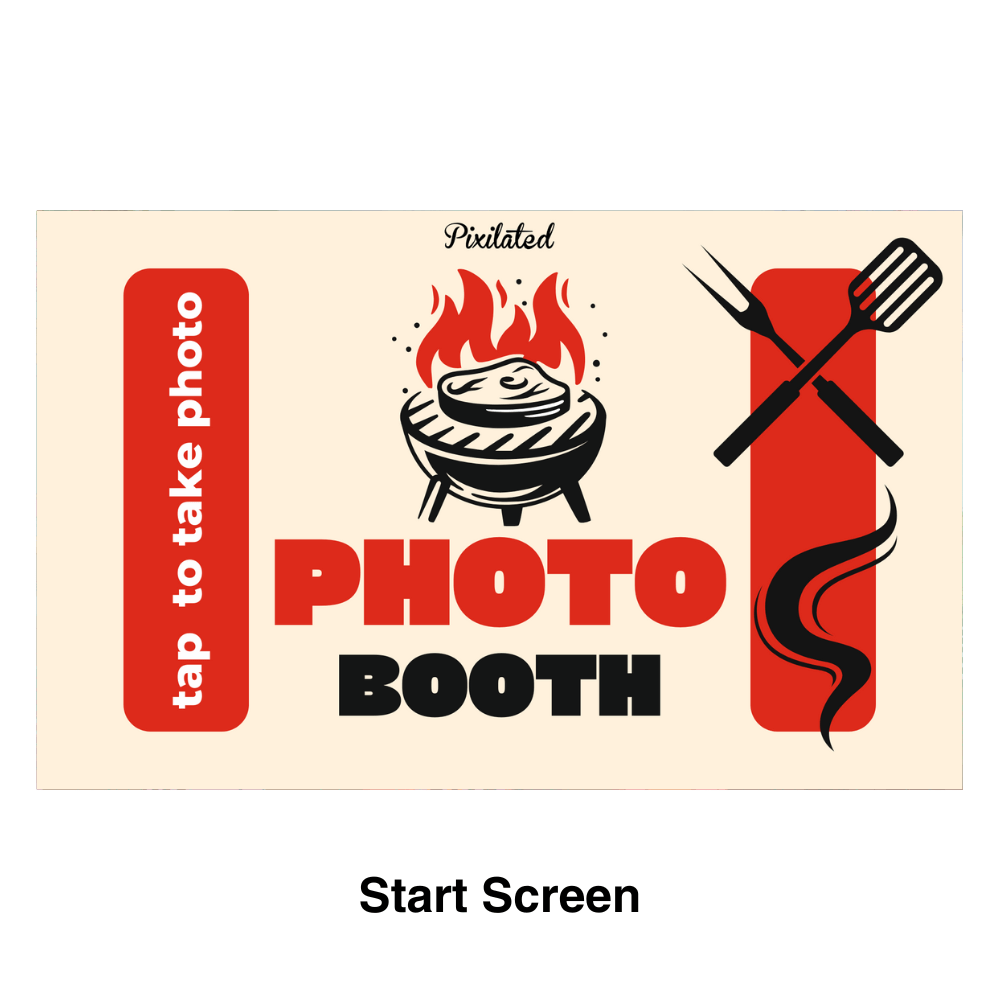BBQ Cook Out Photo Booth Theme - Pixilated