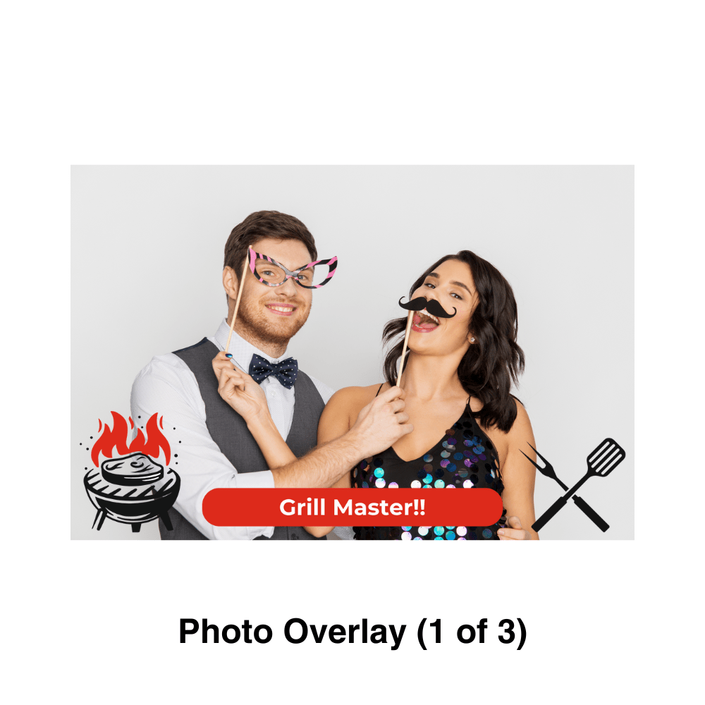 BBQ Cook Out Photo Booth Theme - Pixilated