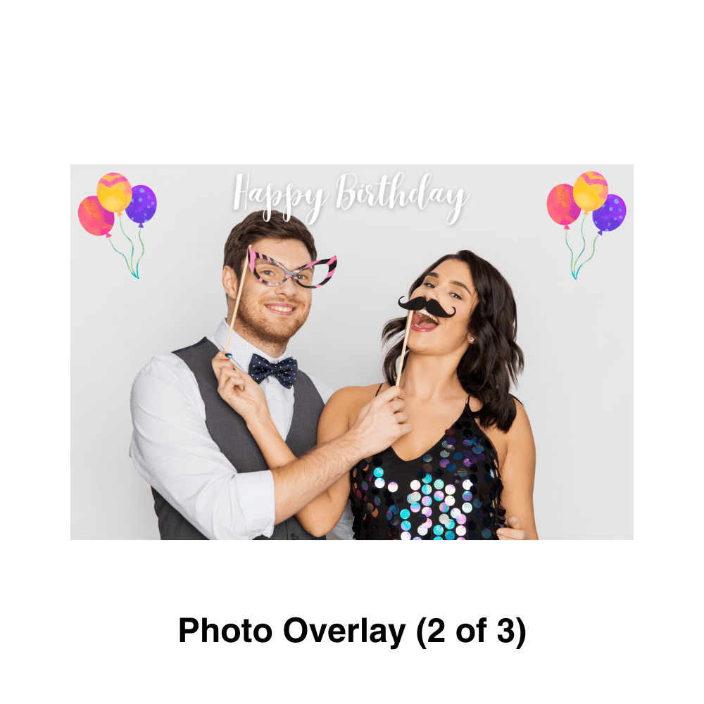 Birthday Bash Photo Booth Theme - Pixilated