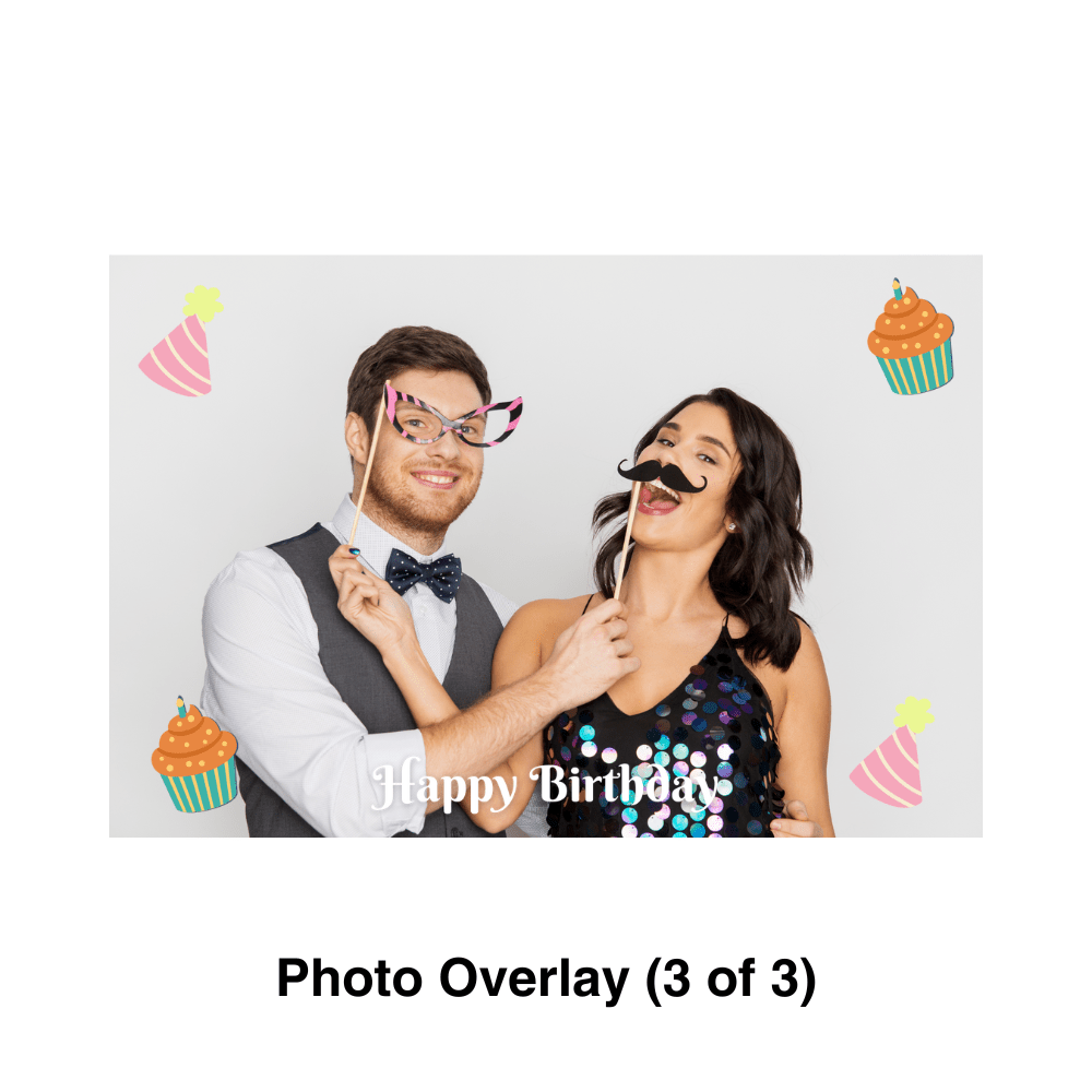 Birthday Bash Photo Booth Theme - Pixilated