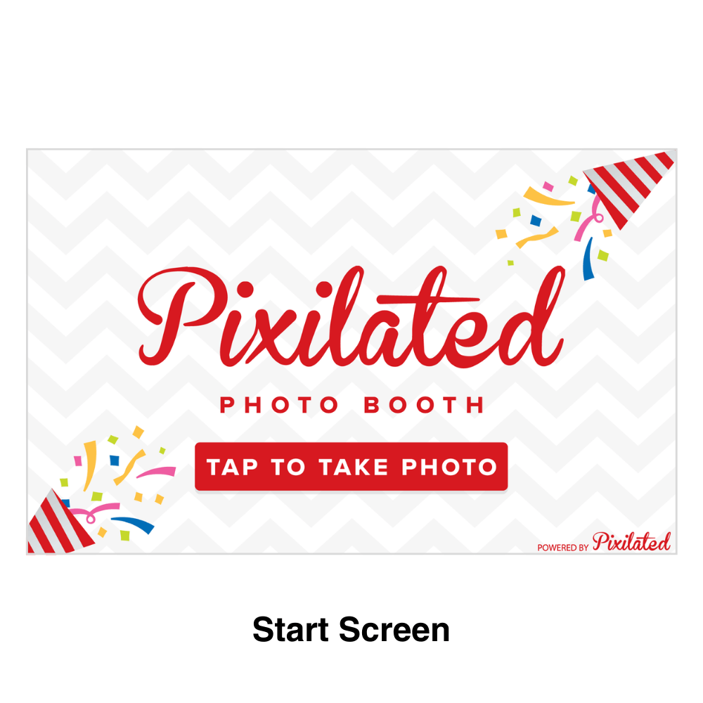 Birthday Party Photo Booth Theme - Pixilated