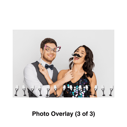 Champagne Photo Booth Theme - Pixilated