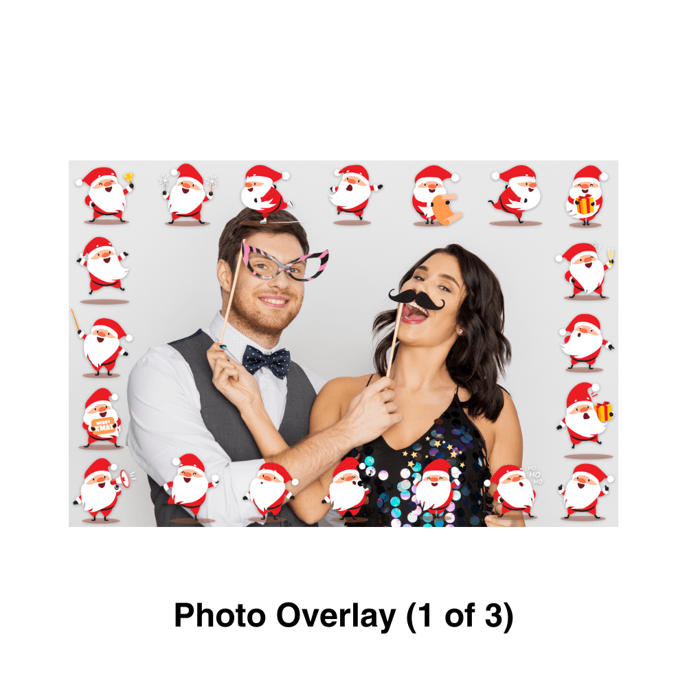 Christmas Guys Photo Booth Theme - Pixilated