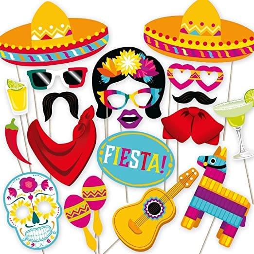 Cinco de Mayo Photo Booth Props - Pixilated