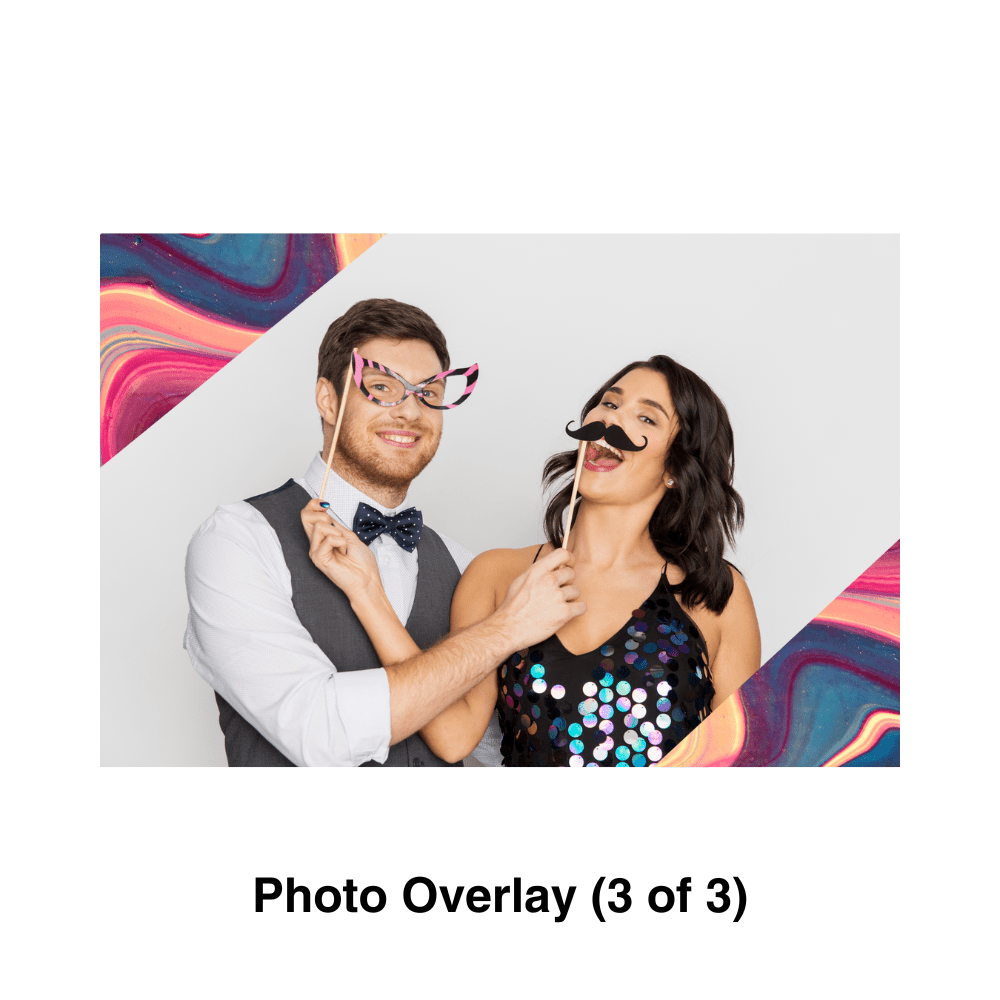 Color Swirl Photo Booth Theme - Pixilated