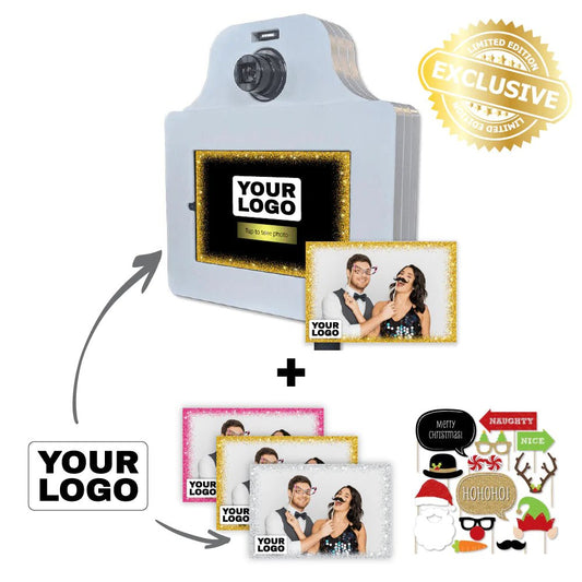 Company Holiday Party Photo Booth Bundle - Pixilated