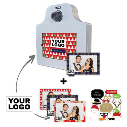 Company Holiday Party Photo Booth Bundle - Pixilated