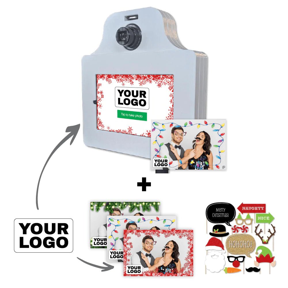 Company Holiday Party Photo Booth Bundle - Pixilated