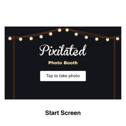 Dark Light Photo Booth Theme - Pixilated