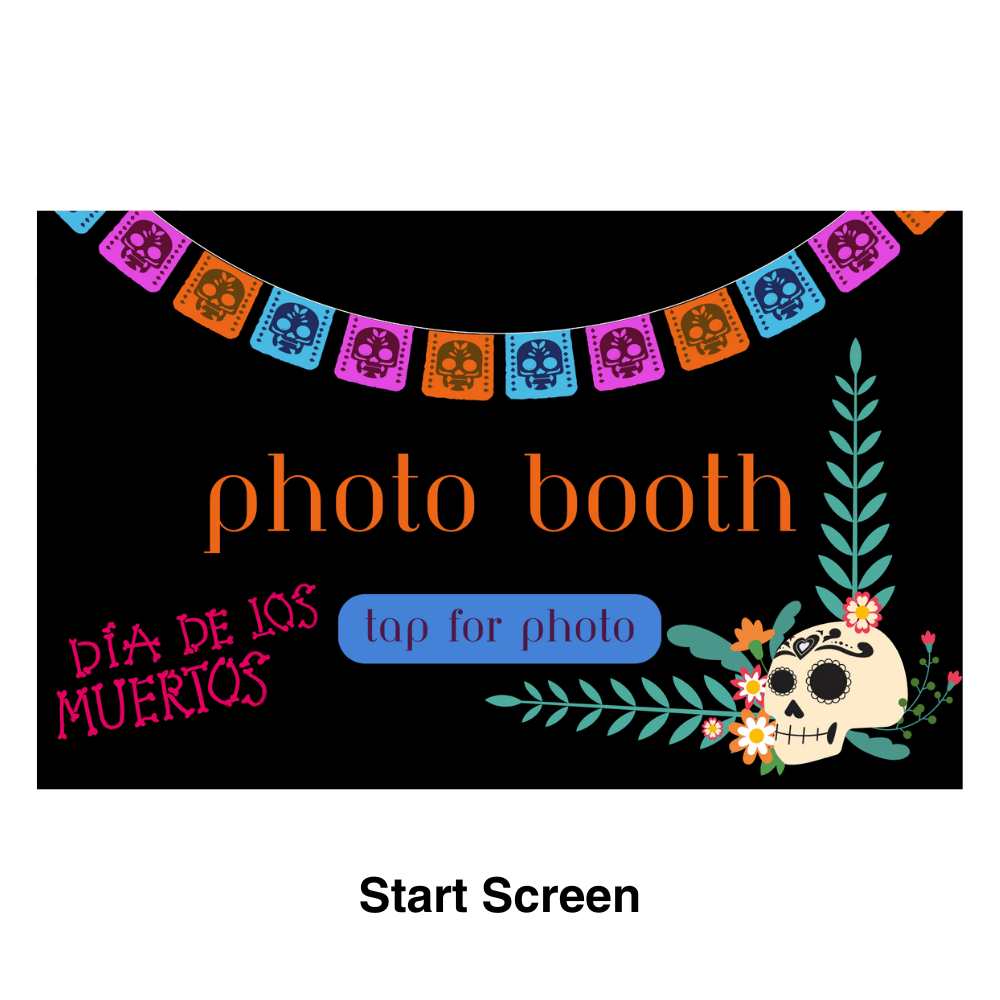 Dia de los Muertos Photo Booth Theme - Pixilated