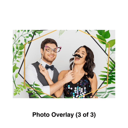 Elegant Floral Photo Booth Theme - Pixilated