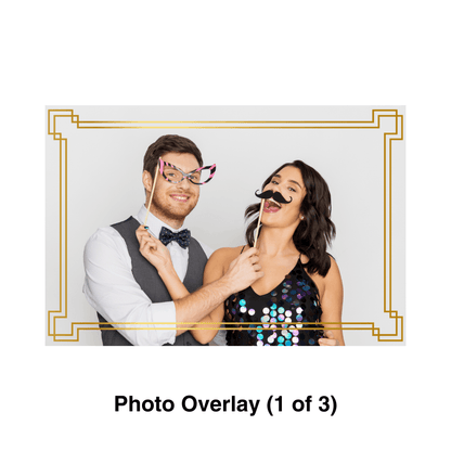 Elegant Gold Photo Booth Theme - Pixilated