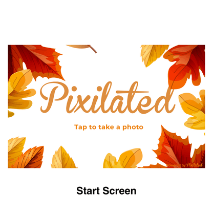 Fall Photo Booth Theme - Pixilated