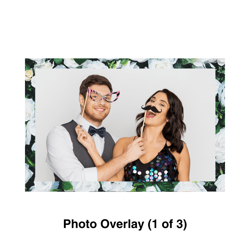 Flower Wall Photo Booth Theme - Pixilated