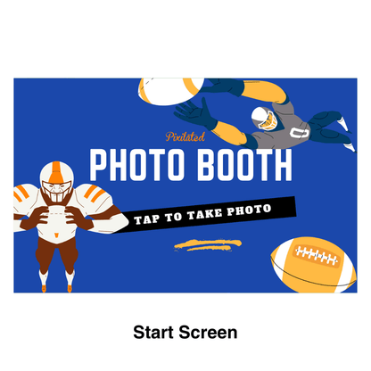 Football Photo Booth Theme - Pixilated