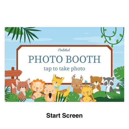 Forest Animals Photo Booth Theme - Pixilated