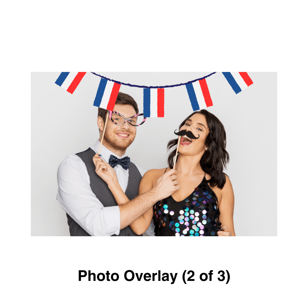 France Photo Booth Theme - Pixilated