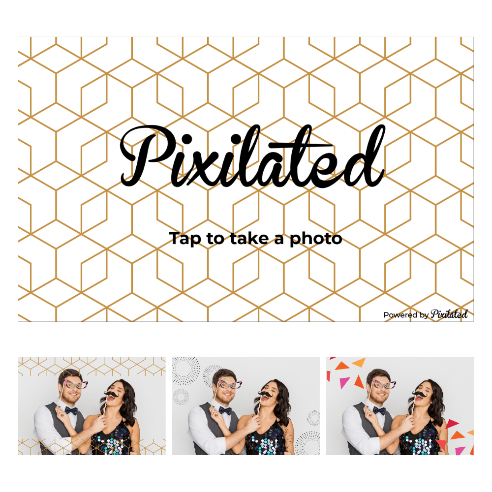 Geometric Photo Booth Theme - Pixilated