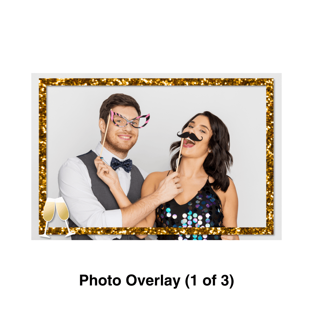 Glitter & Champagne Photo Booth Theme - Pixilated