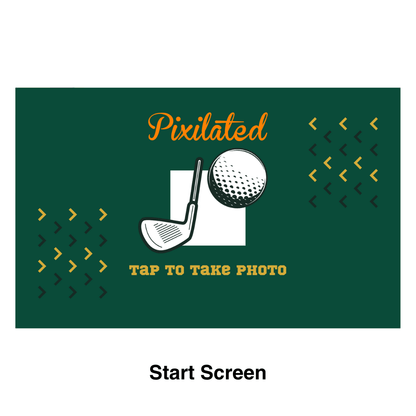 Golf Photo Booth Theme - Pixilated