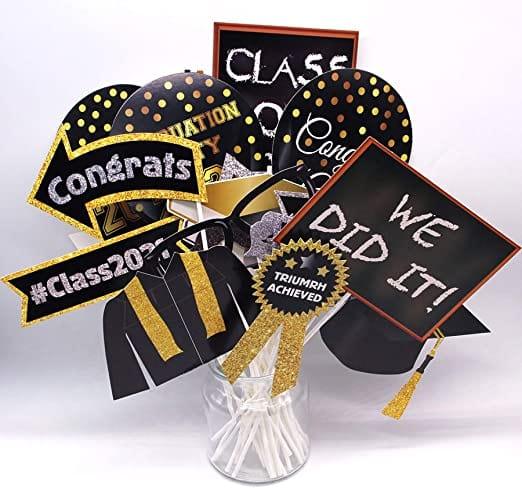 Graduation Photo Booth Props - Pixilated