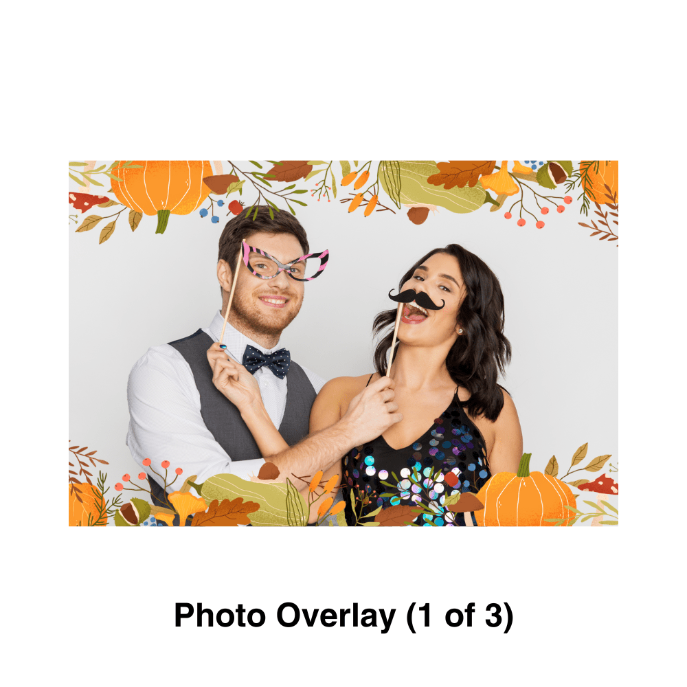 Happy Thanksgiving Photo Booth Theme - Pixilated