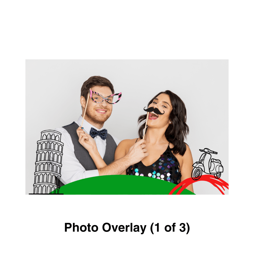 Italy Photo Booth Theme - Pixilated