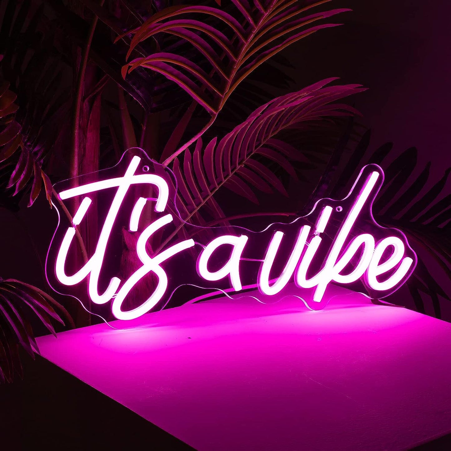 It's a Vibe Neon Light Sign - Pixilated