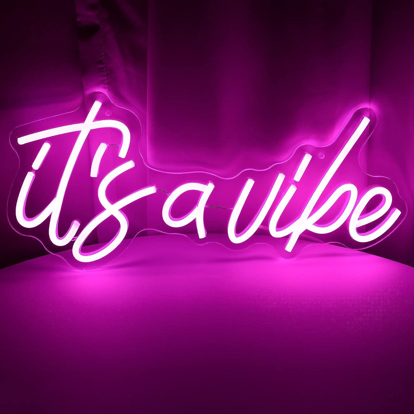 It's a Vibe Neon Light Sign - Pixilated