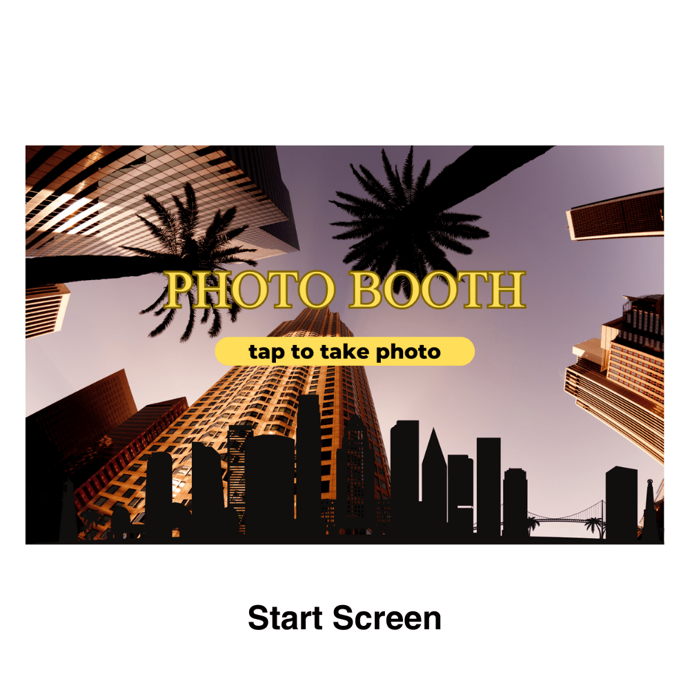 Los Angeles Photo Booth Theme - Pixilated