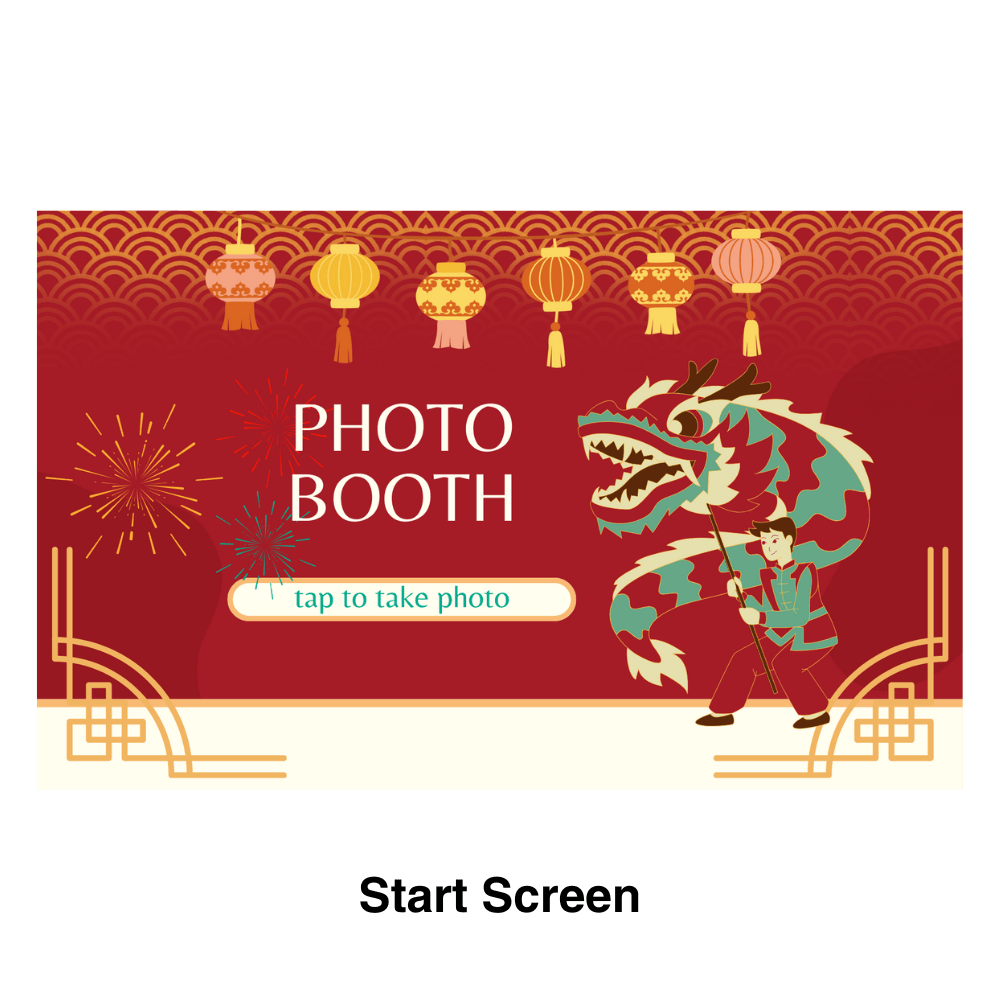 Lunar New Year Photo Booth Theme - Pixilated