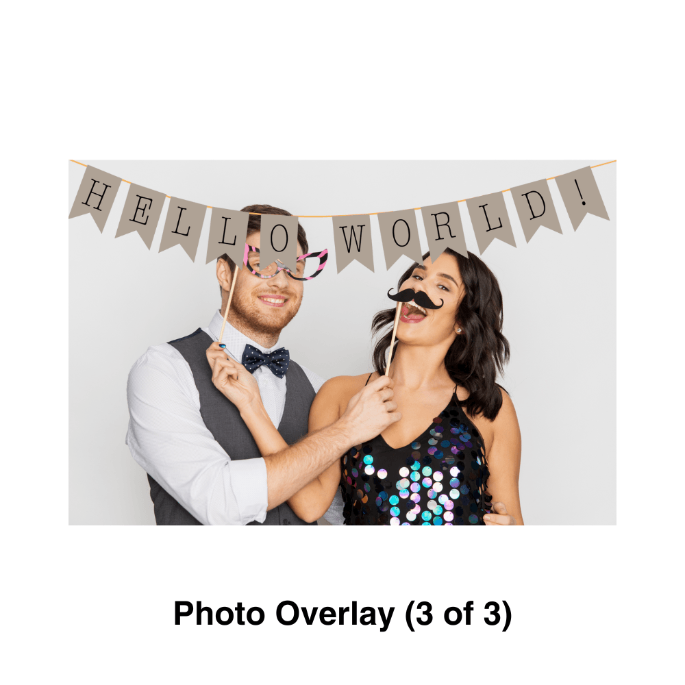 Neutral Baby Shower Photo Booth Theme - Pixilated