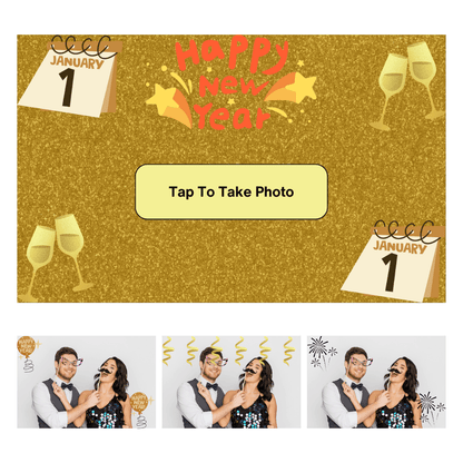 New Year Photo Booth Theme - Pixilated