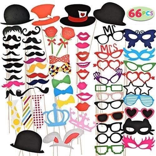 Party Photo Booth Props - Pixilated