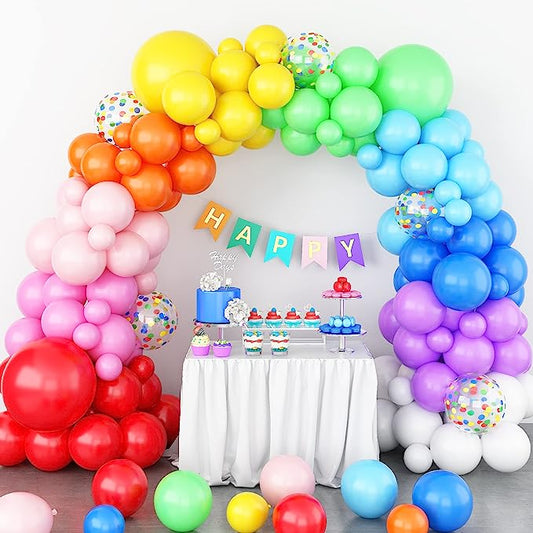 Rainbow Balloon Arch - Pixilated